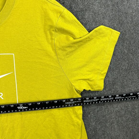 Nike Air Shirt Men's Extra Large Gold White Logo Basic Tee Casual - Picture 6 of 9